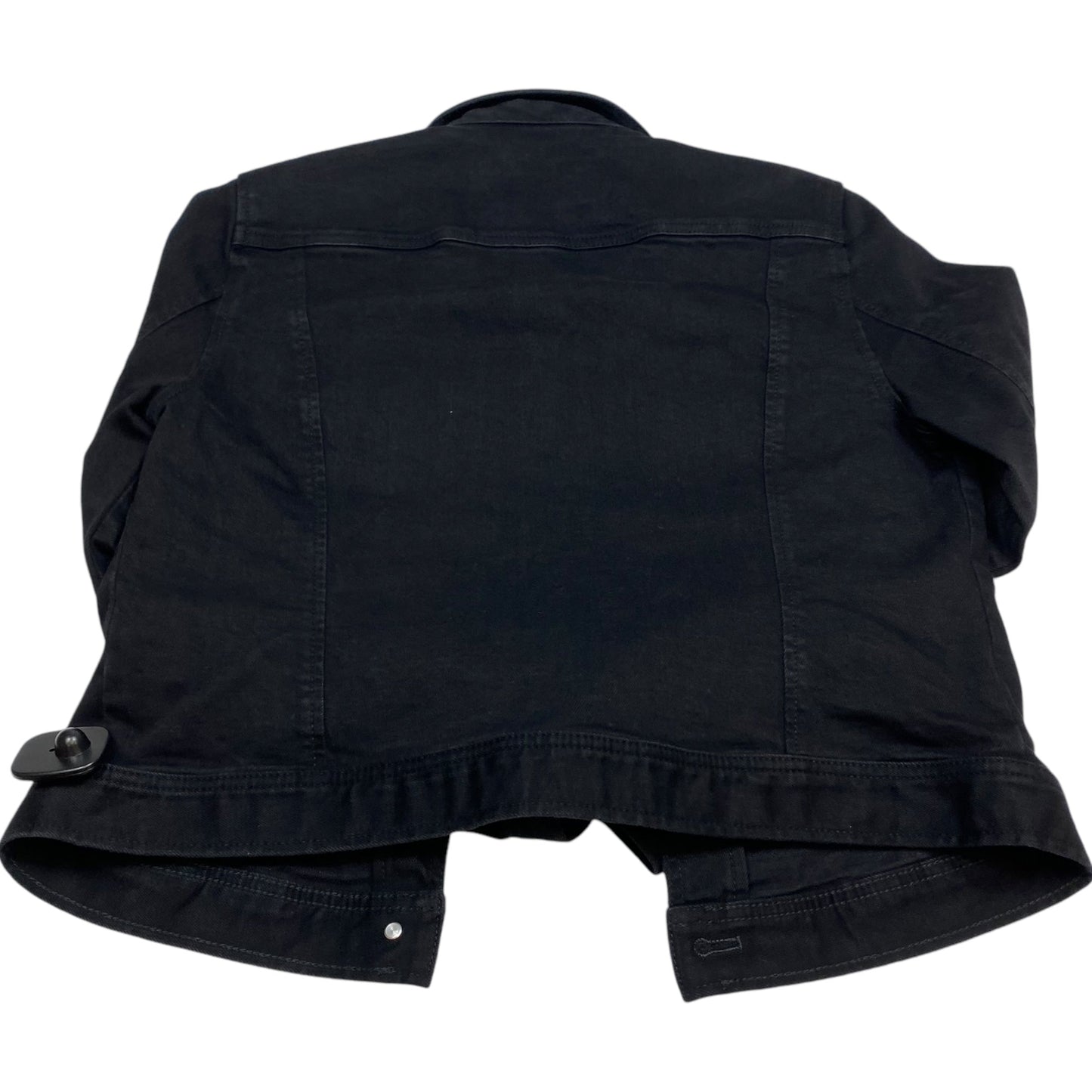 Jacket Denim By Ann Taylor In Black Denim, Size: S