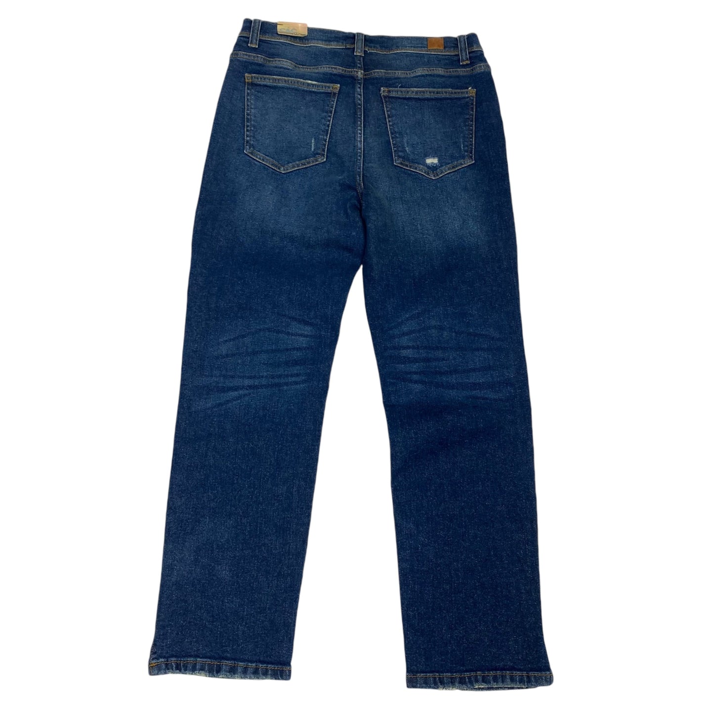 Jeans Straight By C And C In Blue Denim, Size: 10