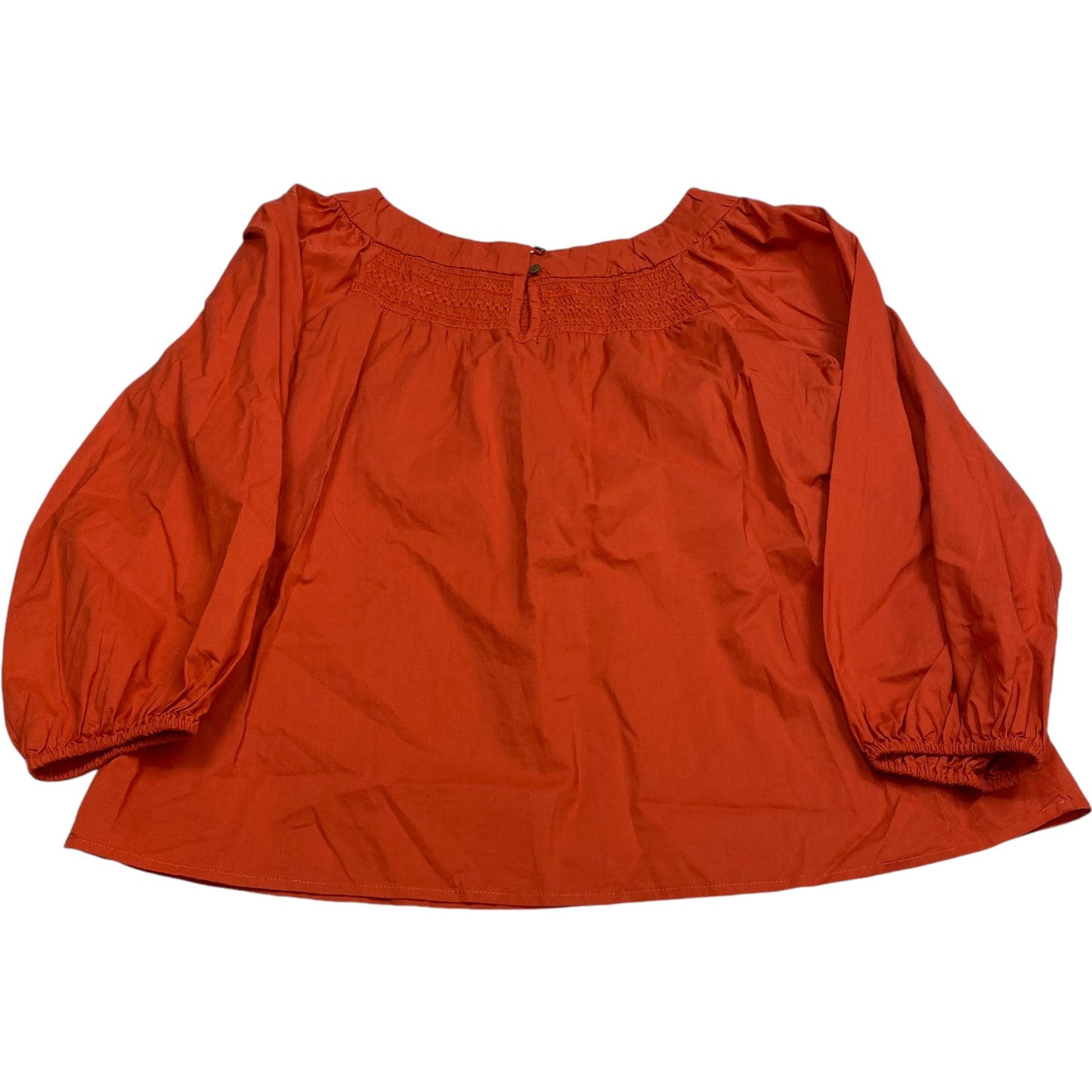 Top Long Sleeve By Maeve In Orange, Size: S