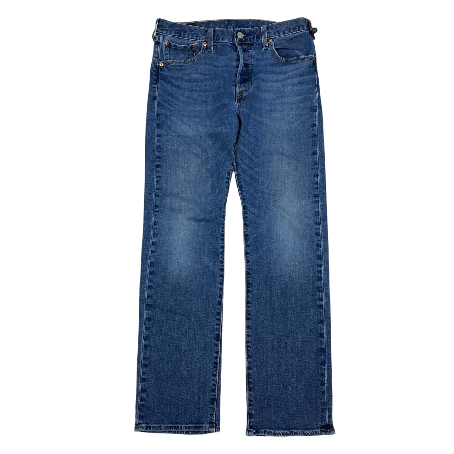 Jeans Straight By Levis In Blue Denim, Size: 10