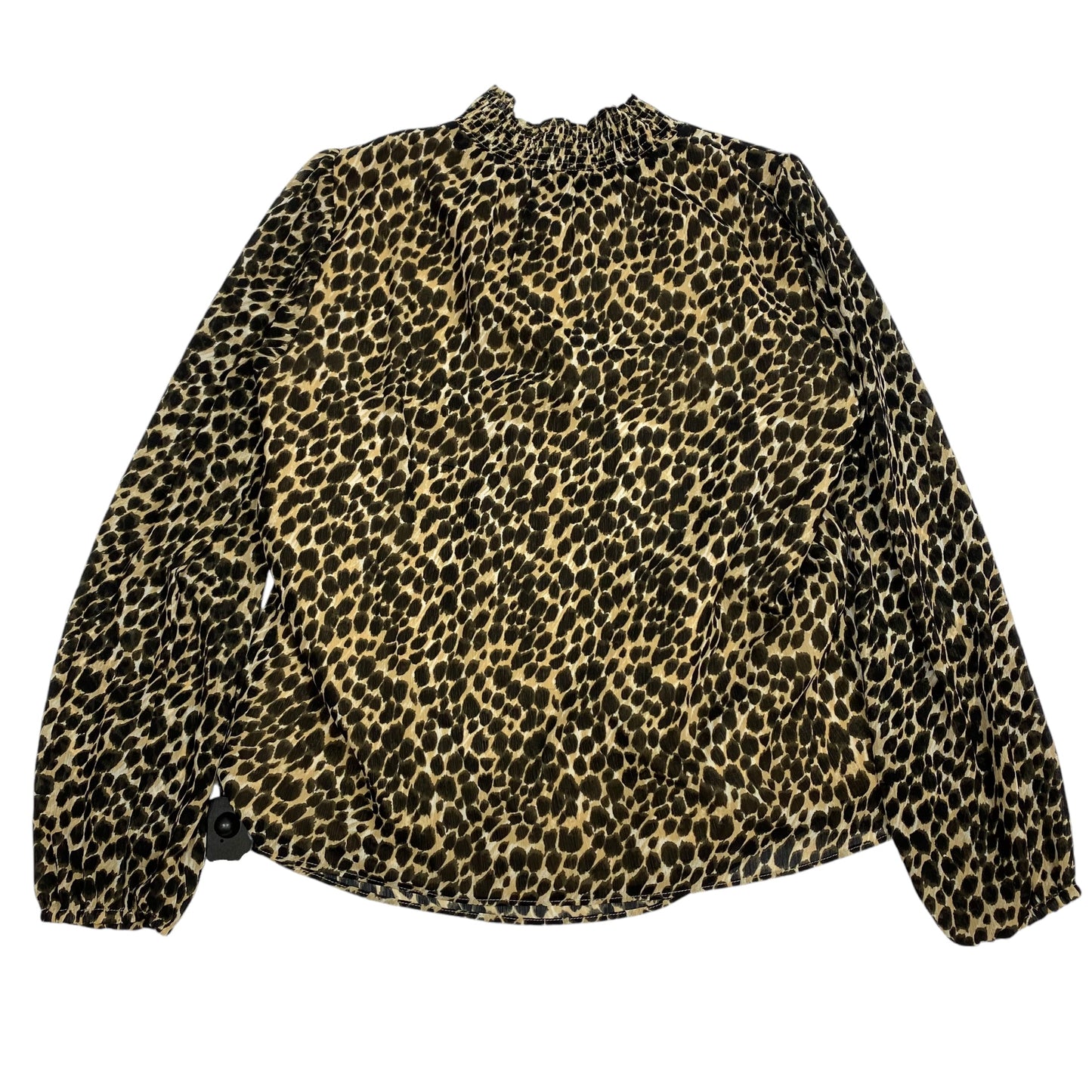 Blouse Long Sleeve By J. Crew In Animal Print, Size: Xs