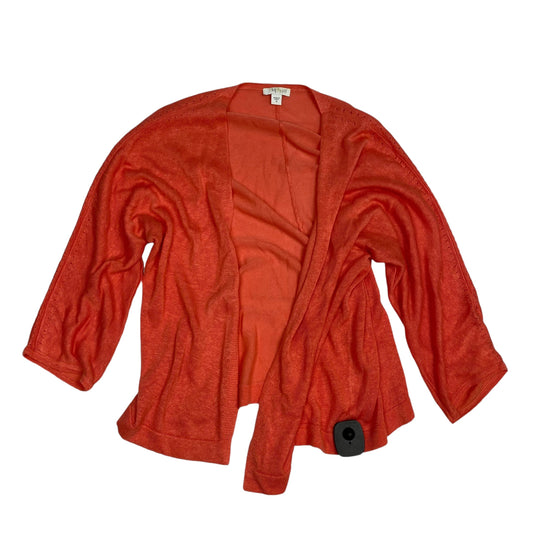 Cardigan By J. Jill In Orange, Size: M