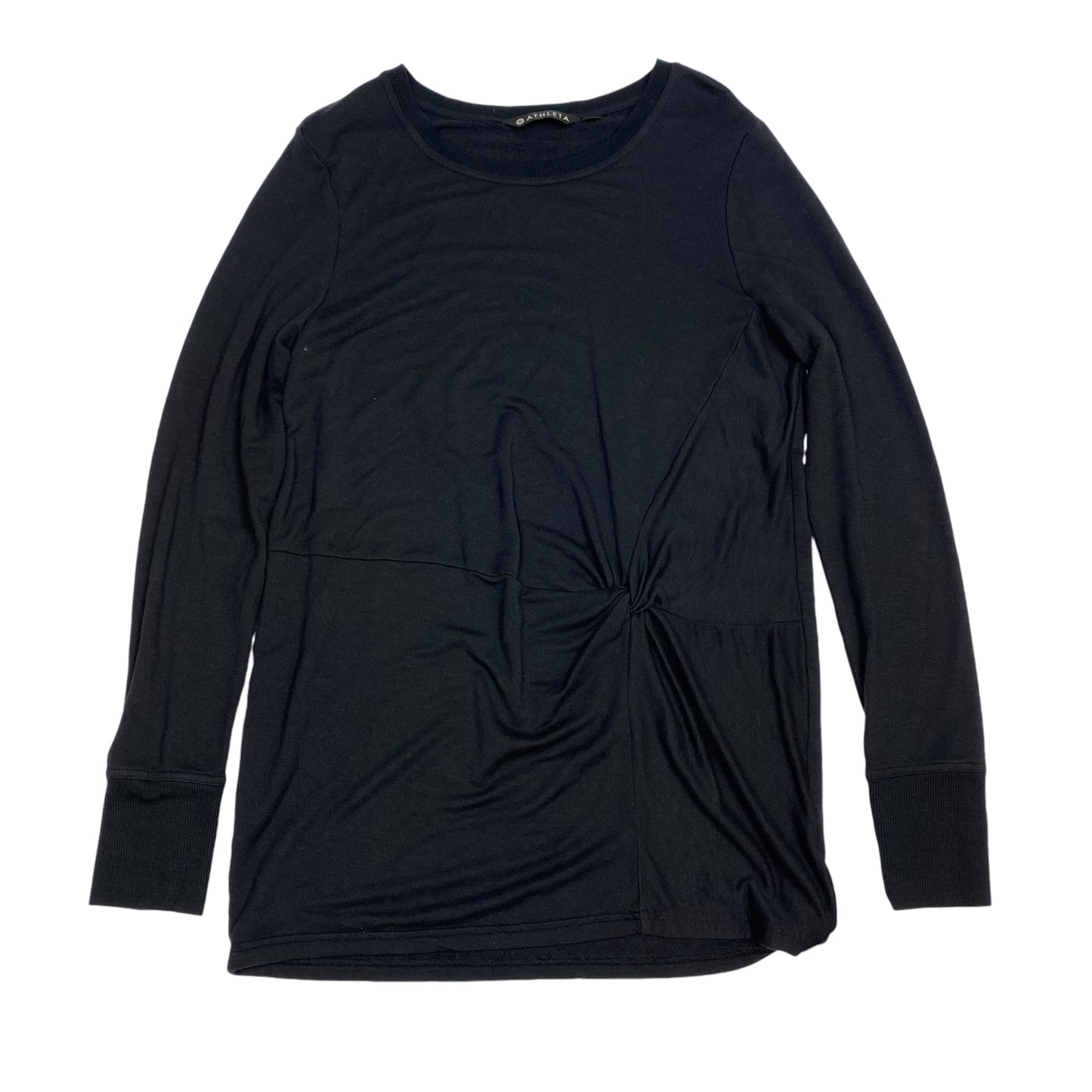 Athletic Top Long Sleeve Crewneck By Athleta In Black, Size: S