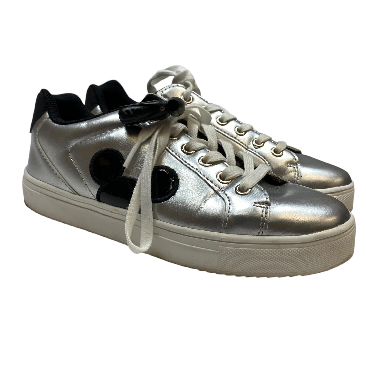 Shoes Sneakers By Disney Store In Silver, Size: 7