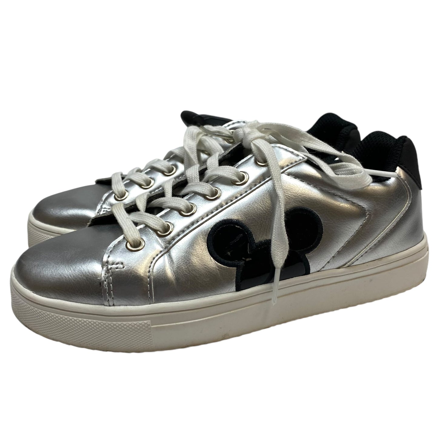 Shoes Sneakers By Disney Store In Silver, Size: 7