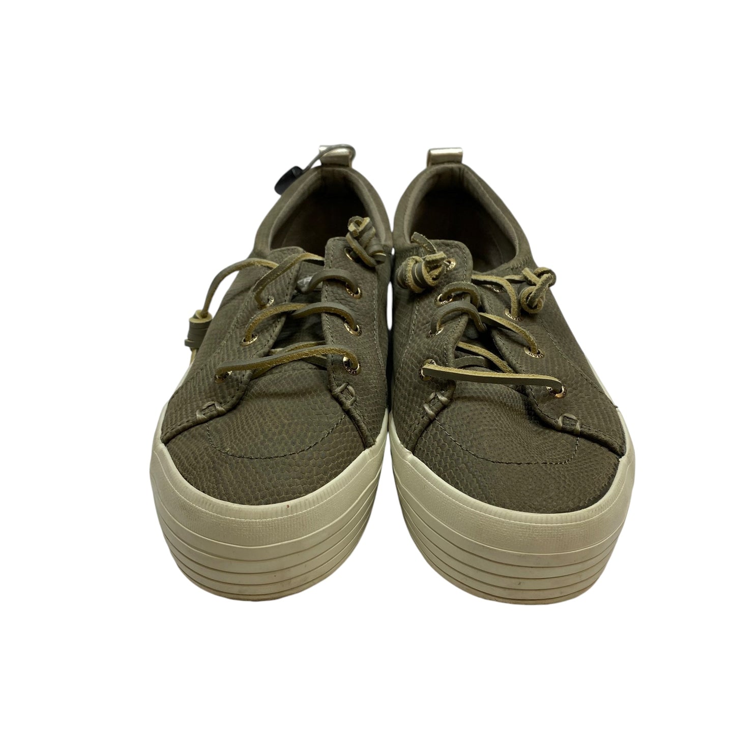 Shoes Sneakers By Sperry In Green, Size: 9