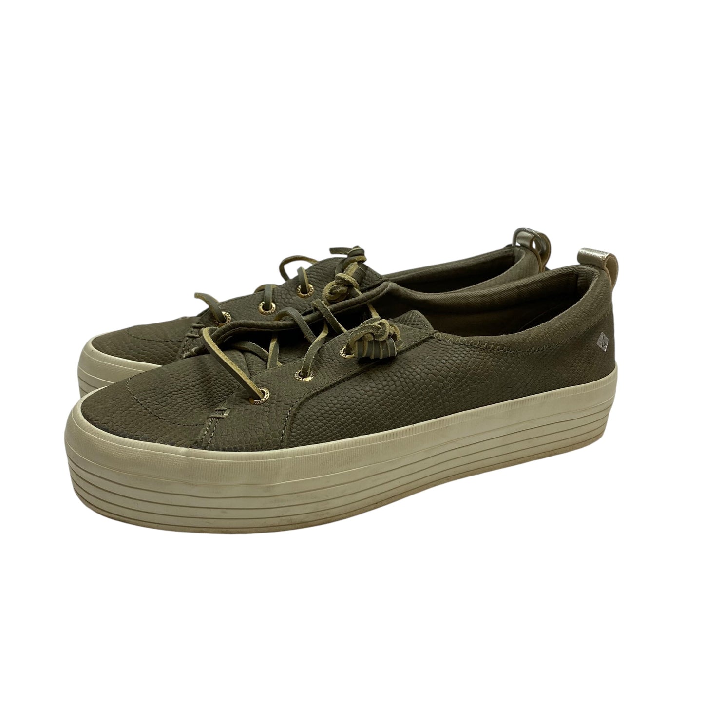 Shoes Sneakers By Sperry In Green, Size: 9