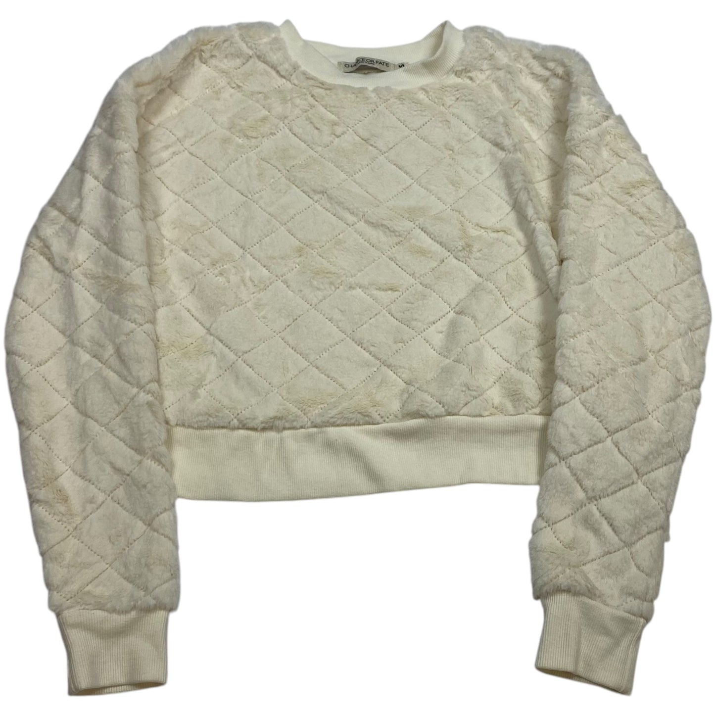 Sweatshirt Crewneck By Chance for Fate In Cream, Size: Xs