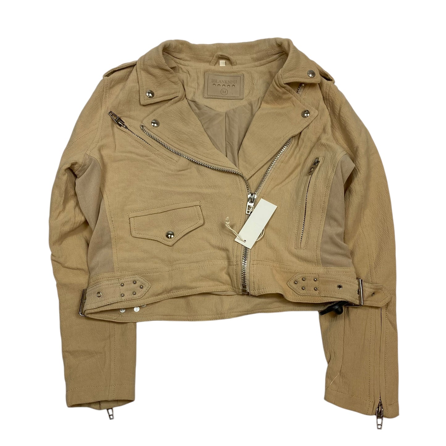 Jacket Moto By Blanknyc In Tan, Size: M