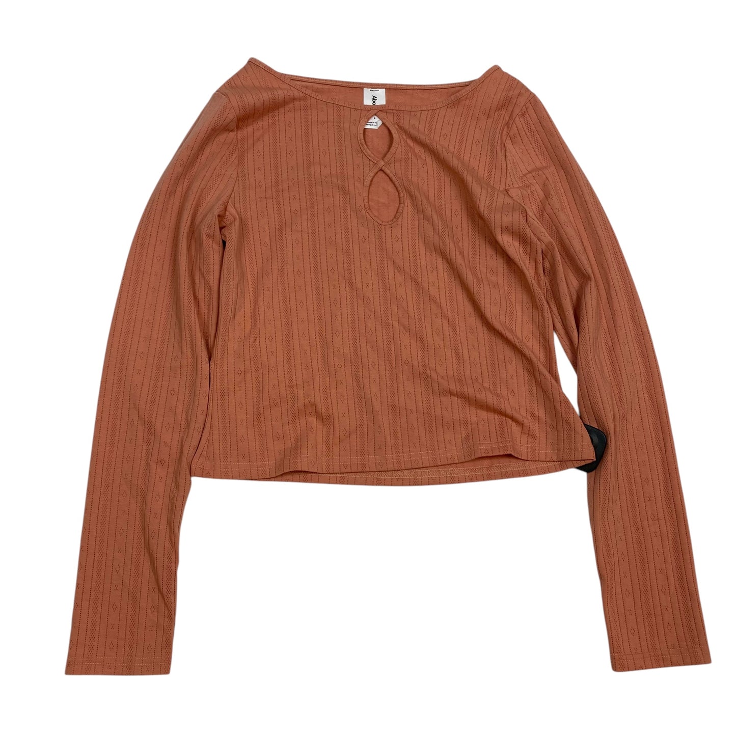 Top Long Sleeve By Abound In Pink, Size: L