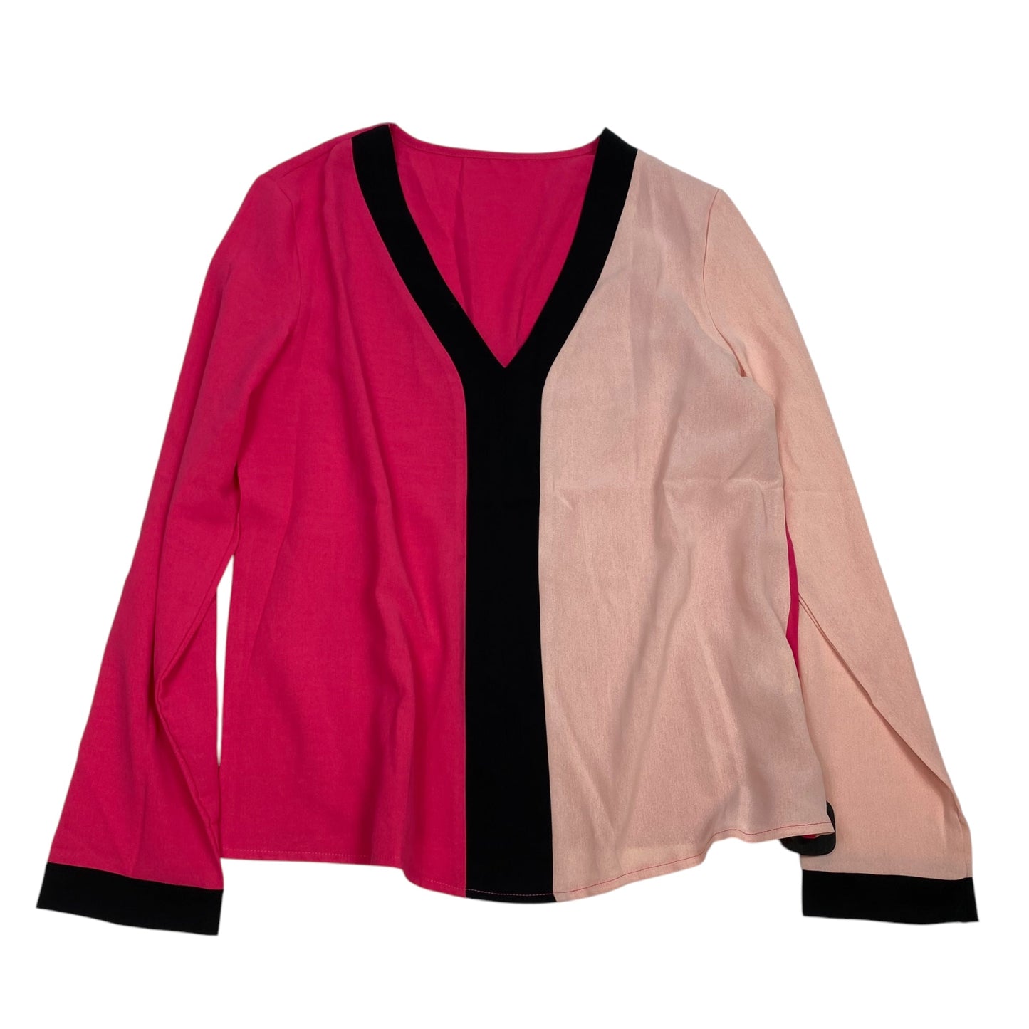 Top Long Sleeve By Shein In Pink, Size: S