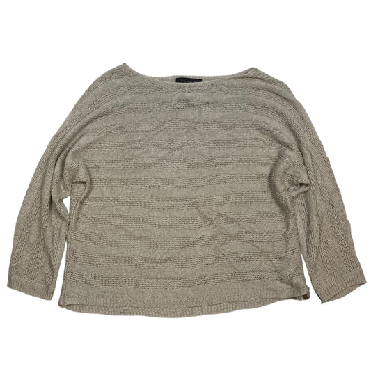 Top Long Sleeve By Tahari By Arthur Levine In Cream, Size: S