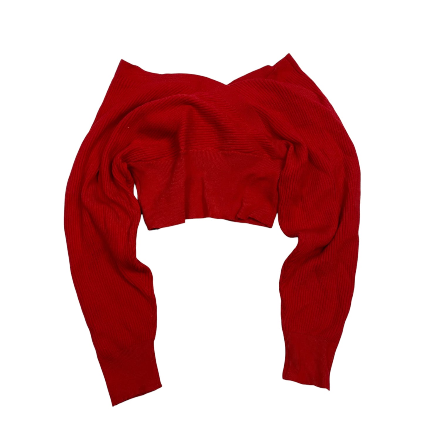 Top Long Sleeve By Shein In Red, Size: M