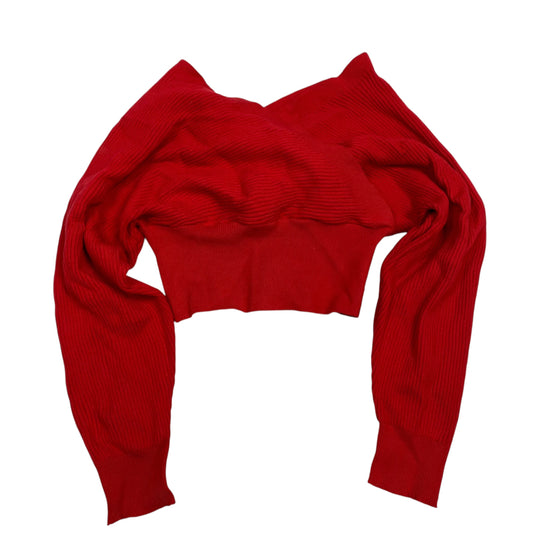 Top Long Sleeve By Shein In Red, Size: M