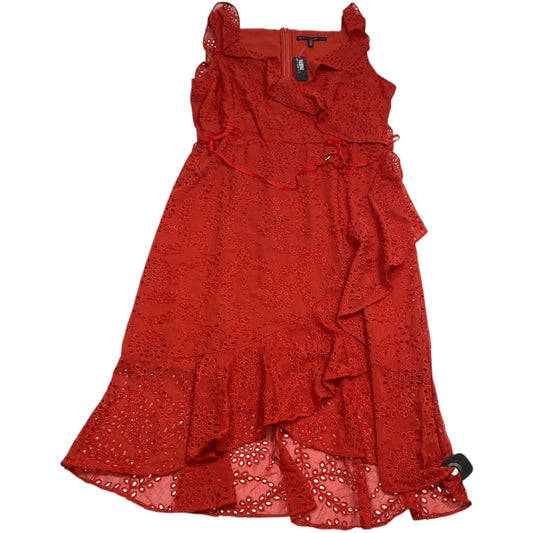 Dress Party Midi By White House Black Market In Red, Size: L