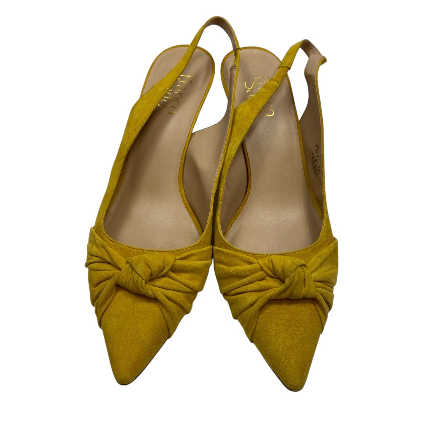 Shoes Heels Kitten By Franco Sarto In Yellow, Size: 9.5