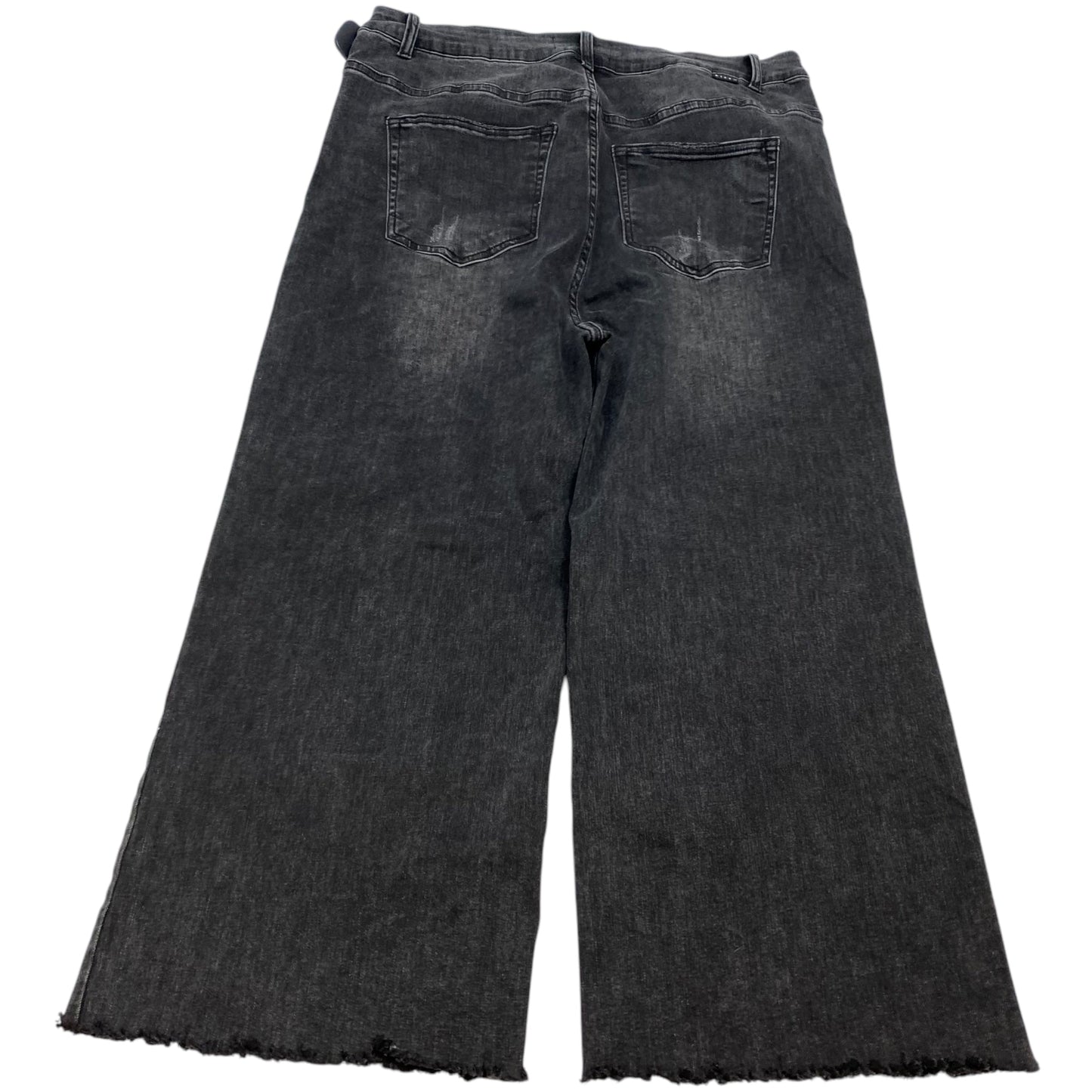 Jeans Wide Leg By Risen In Grey Denim, Size: 1x