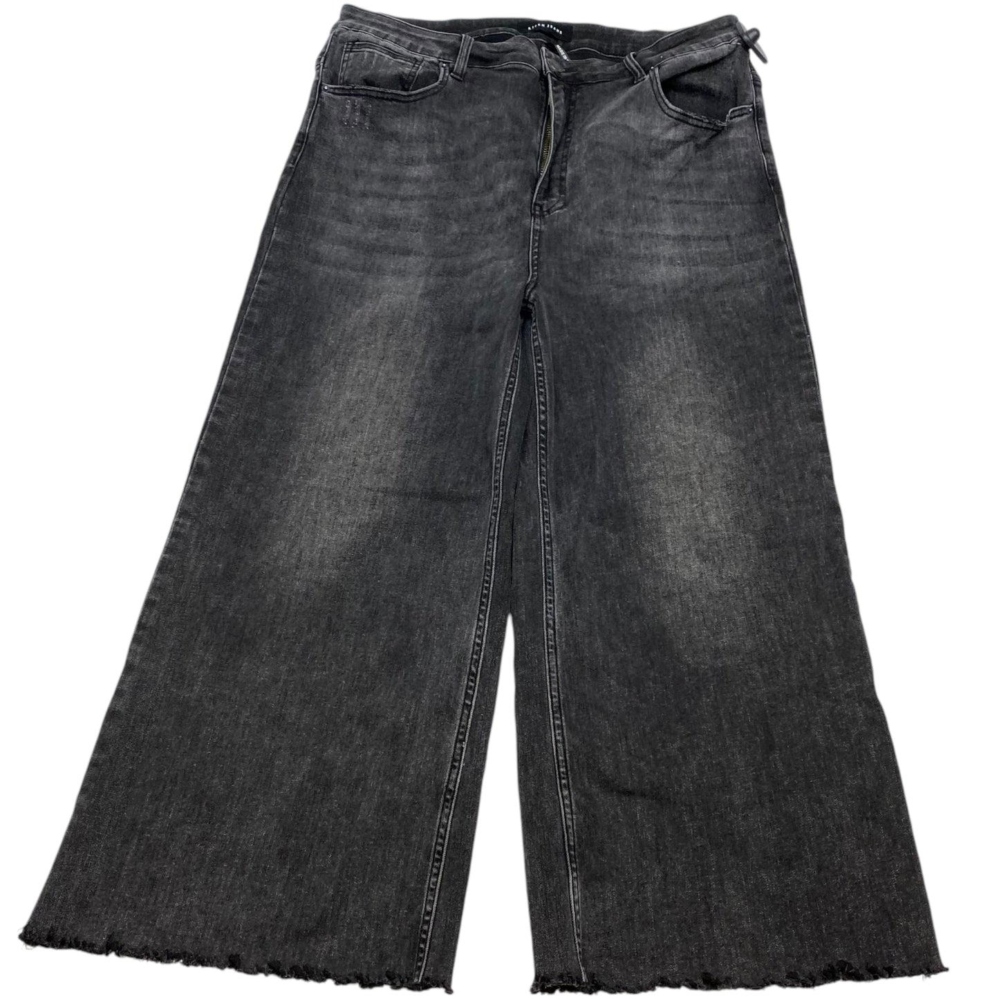 Jeans Wide Leg By Risen In Grey Denim, Size: 1x