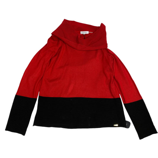 Sweater By Calvin Klein In Red, Size: L