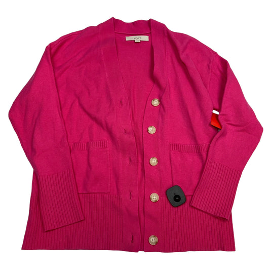 Cardigan By Loft In Pink, Size: Xs