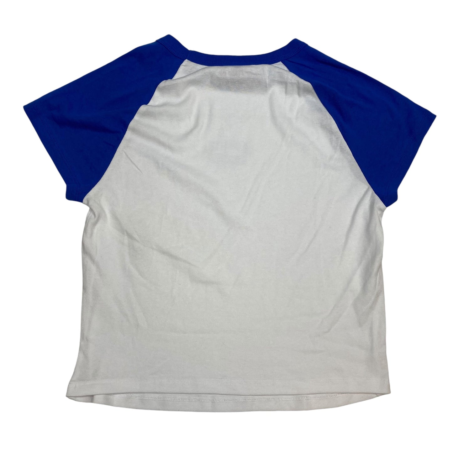 Top Short Sleeve By Girl Tribe Co. In Blue & White, Size: Xxl