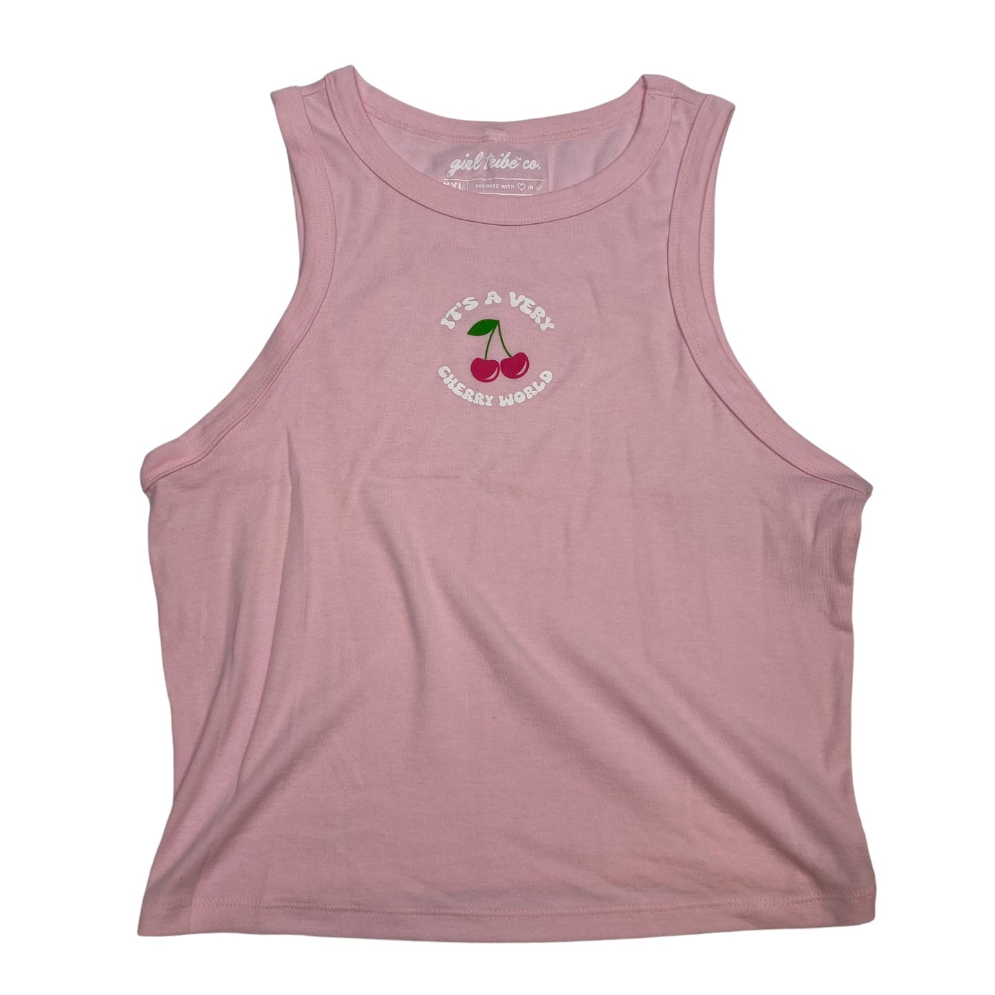 Top Sleeveless Basic By Girl Tribe Co In Pink, Size: Xxl