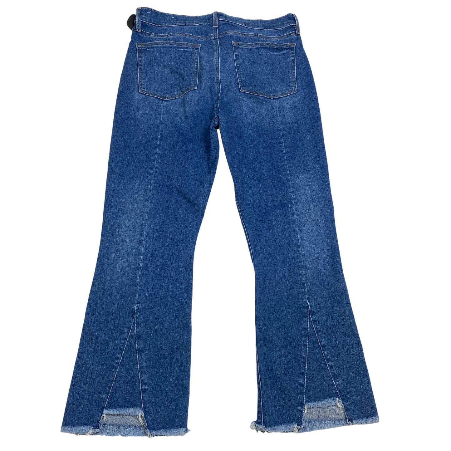 Jeans Flared By Loft In Blue Denim, Size: 12