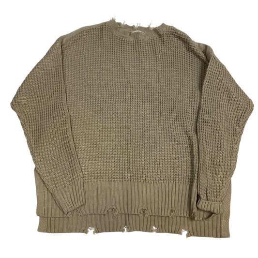 Sweater By Zenana Outfitters In Tan, Size: M