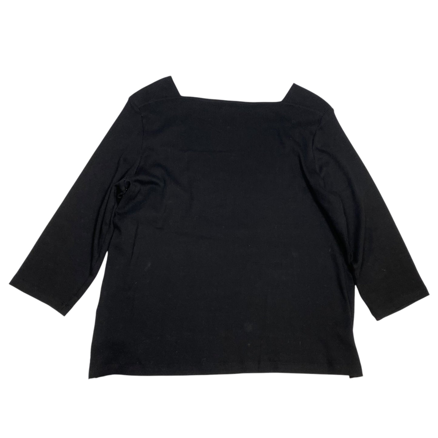 Top 3/4 Sleeve Basic By Chicos In Black, Size: Xl