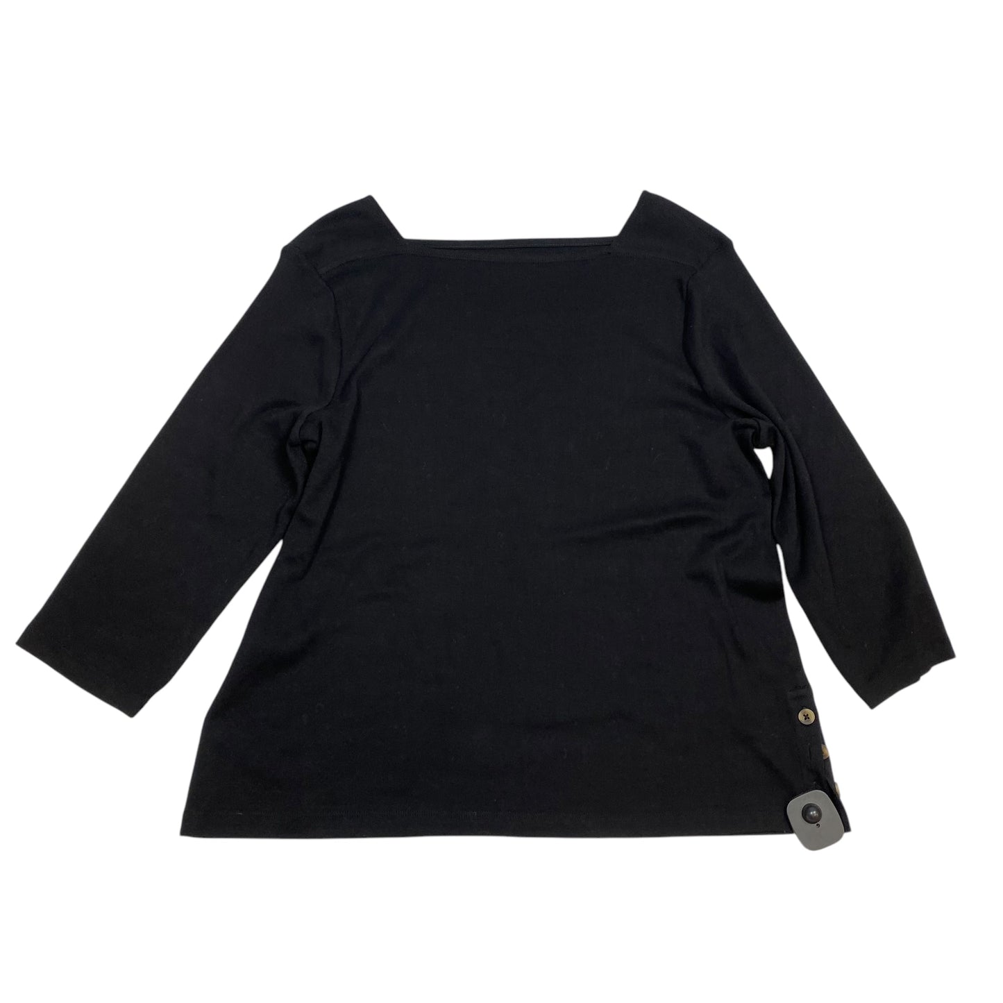 Top 3/4 Sleeve Basic By Chicos In Black, Size: Xl