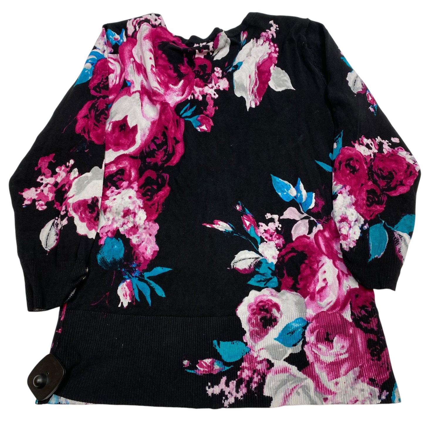 Cardigan By White House Black Market In Black & Pink, Size: M