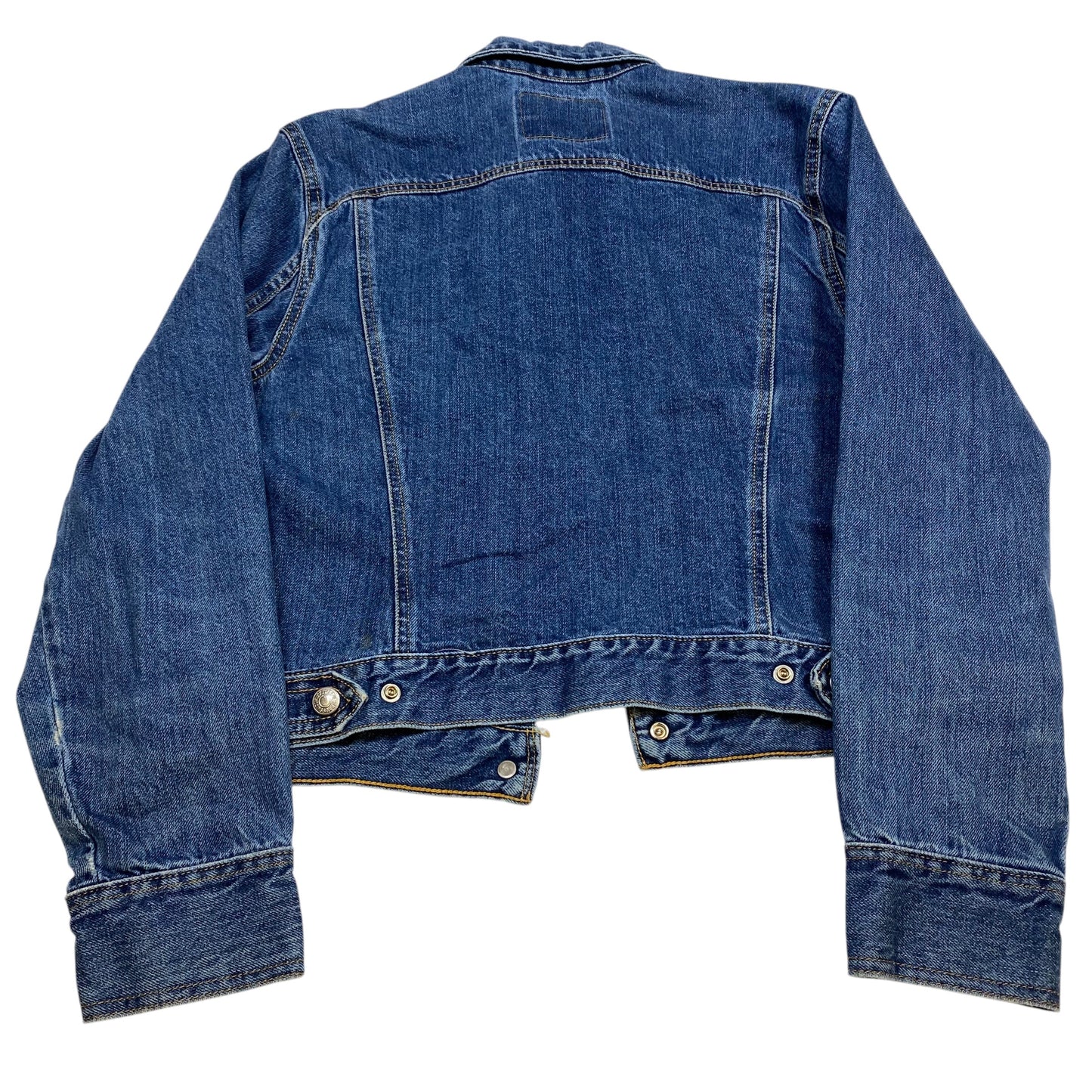 Jacket Denim By Levis In Blue Denim, Size: L