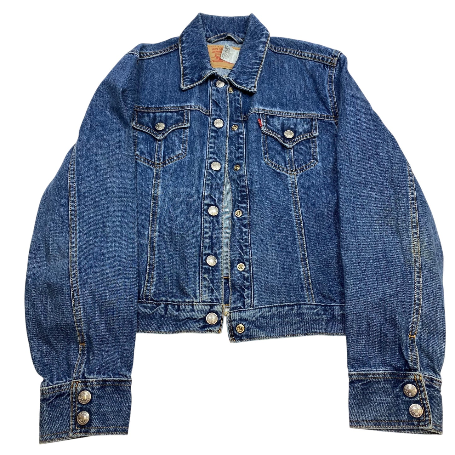 Jacket Denim By Levis In Blue Denim, Size: L