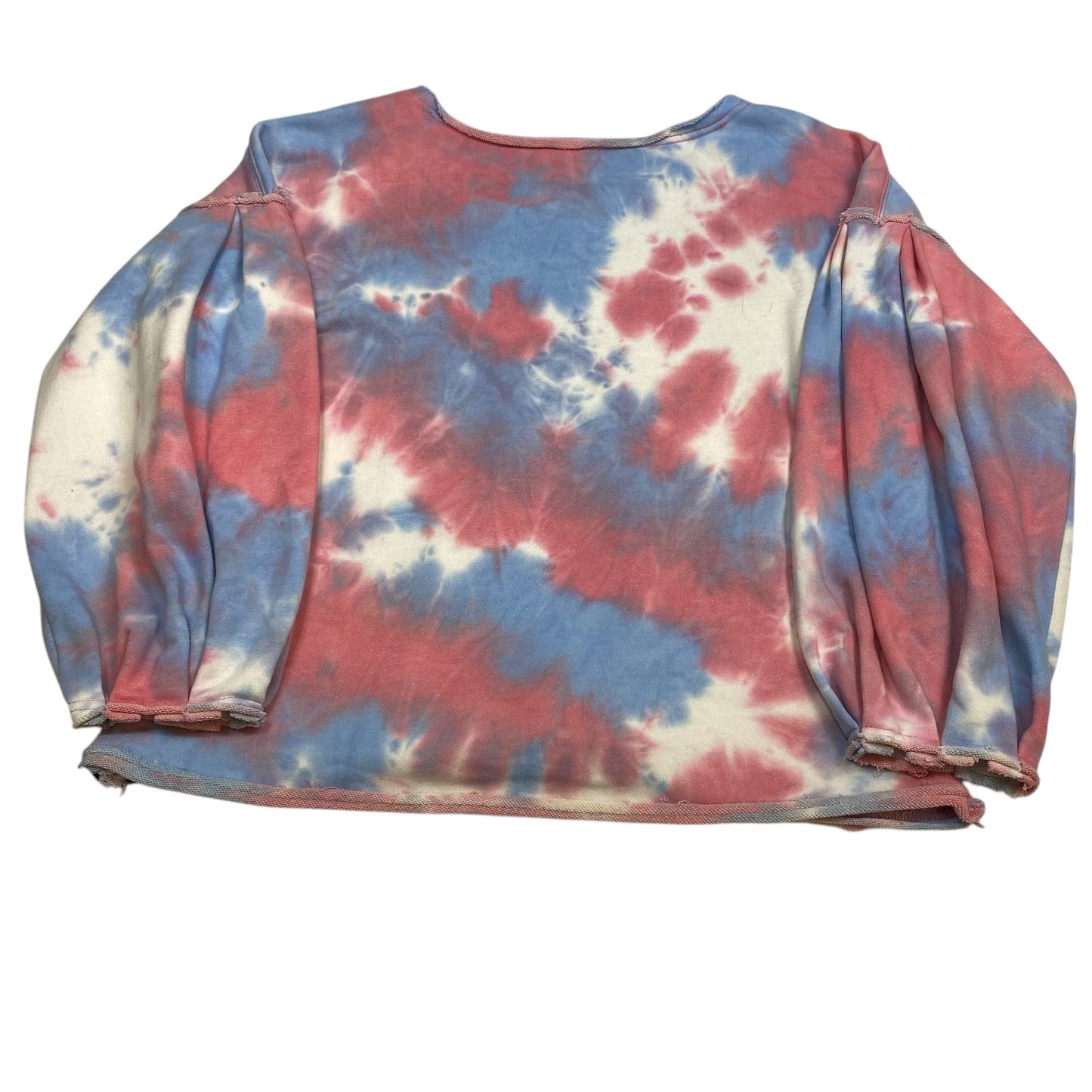 Sweatshirt Crewneck By La Miel In Blue & Pink, Size: M