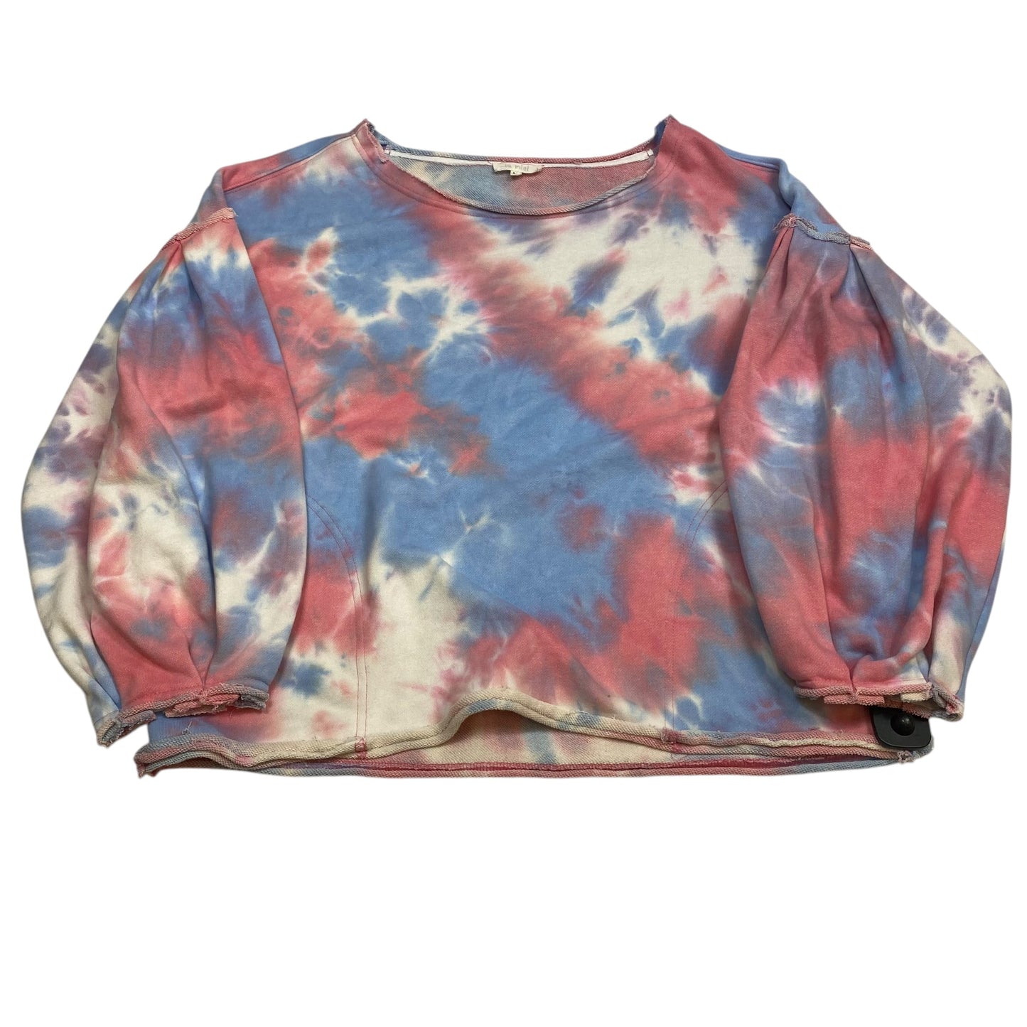 Sweatshirt Crewneck By La Miel In Blue & Pink, Size: M