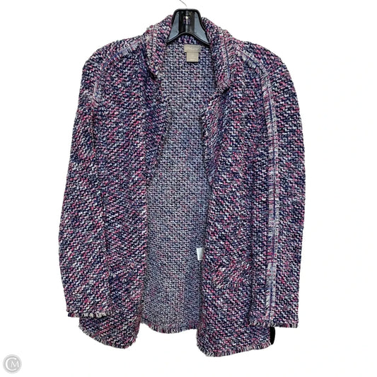 Blazer By Chicos In Blue & Pink, Size: Sp