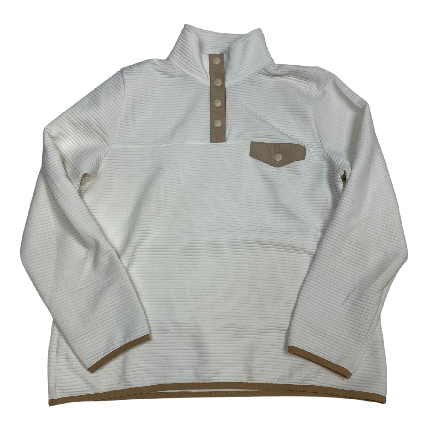 Sweatshirt Collar By J. Crew In Cream, Size: L