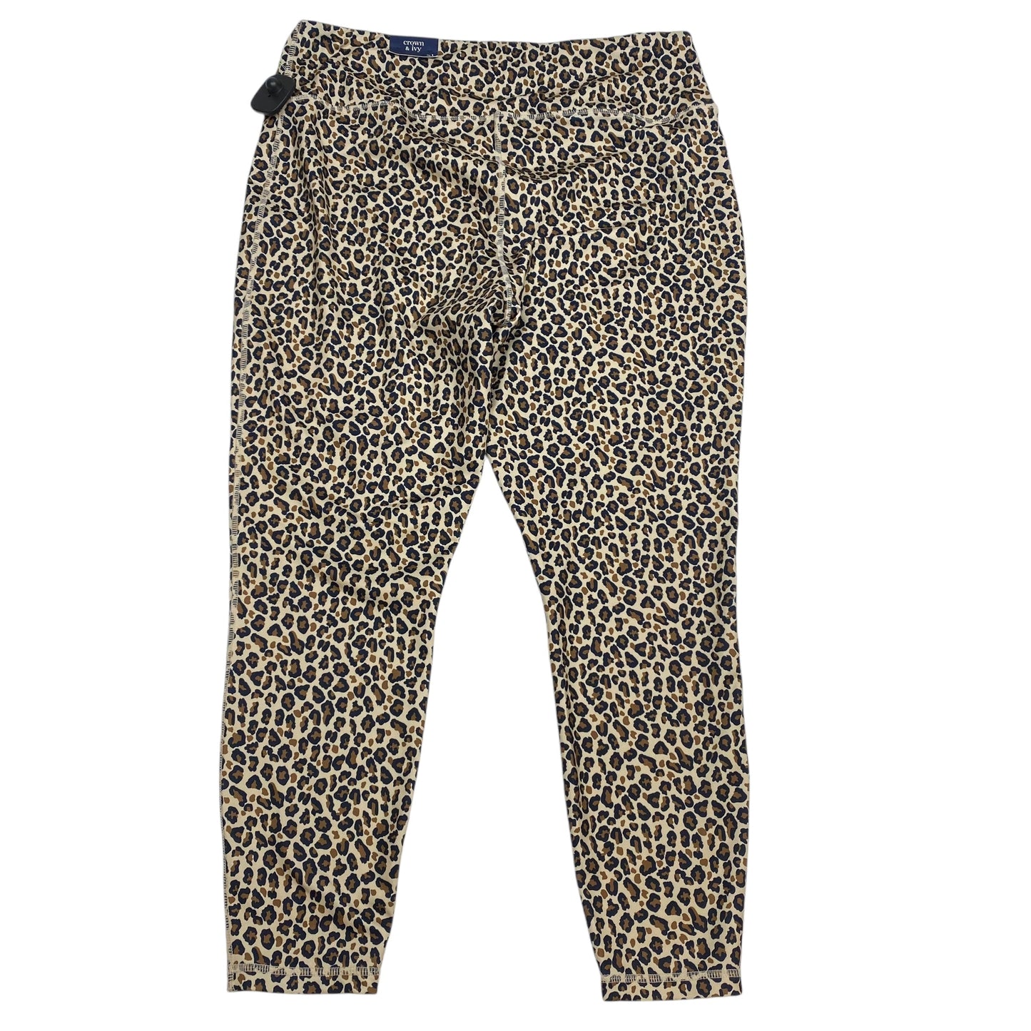 Athletic Leggings By Crown And Ivy In Animal Print, Size: Xl