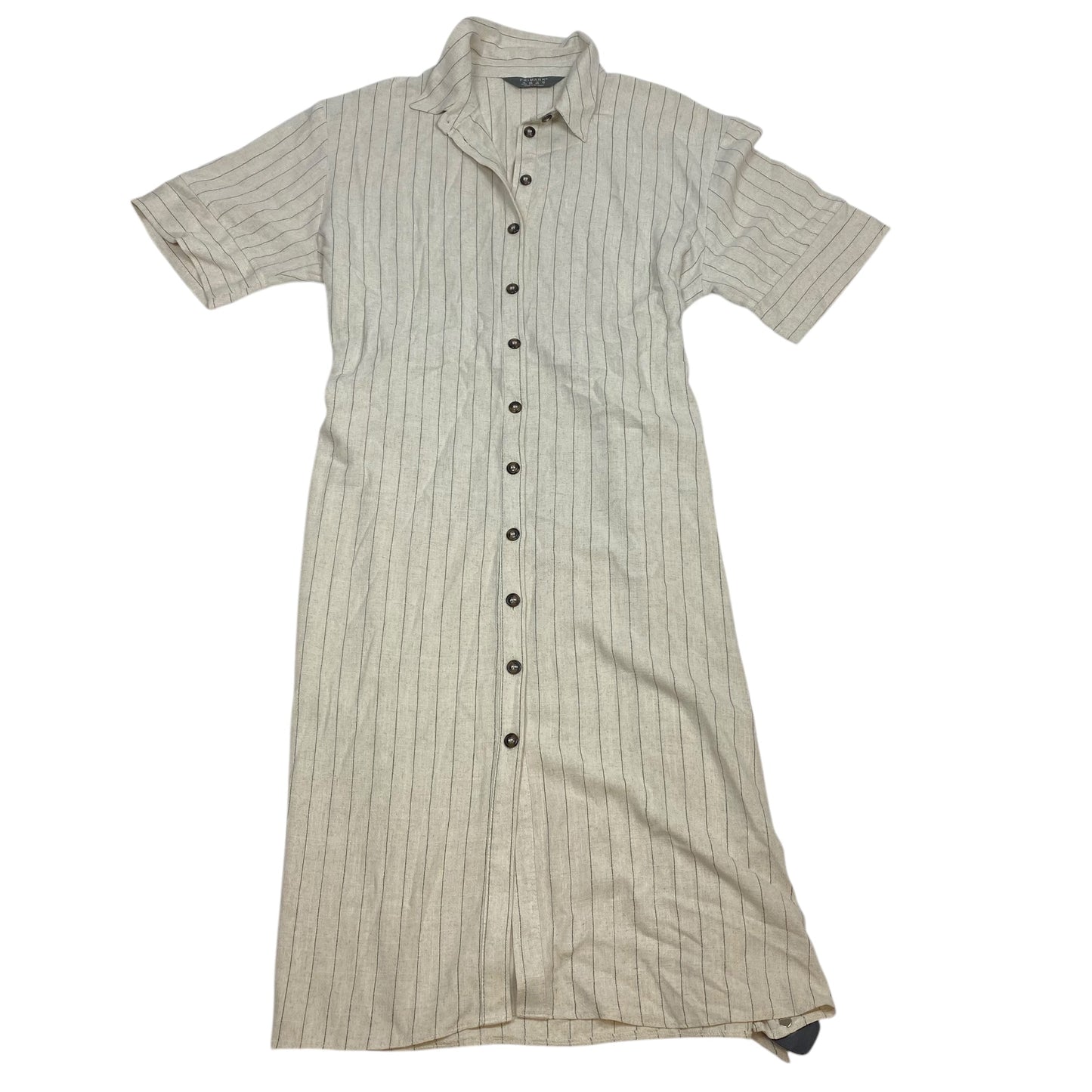 Dress Casual Midi By Primark In Cream, Size: L