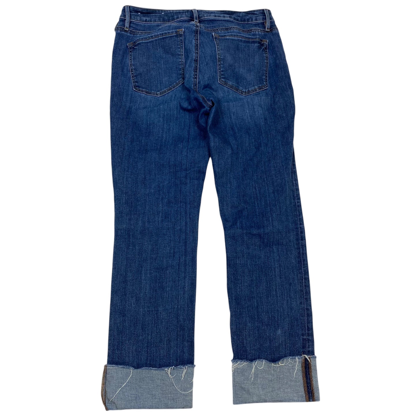 Jeans Straight By Loft In Blue Denim, Size: 10