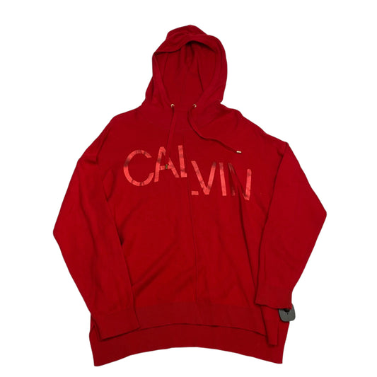 Sweater By Calvin Klein In Red, Size: L