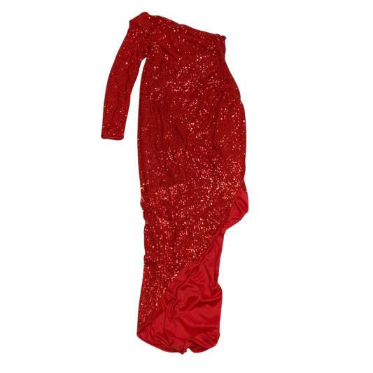 Dress Party Midi By Fashion Nova In Red, Size: 1x