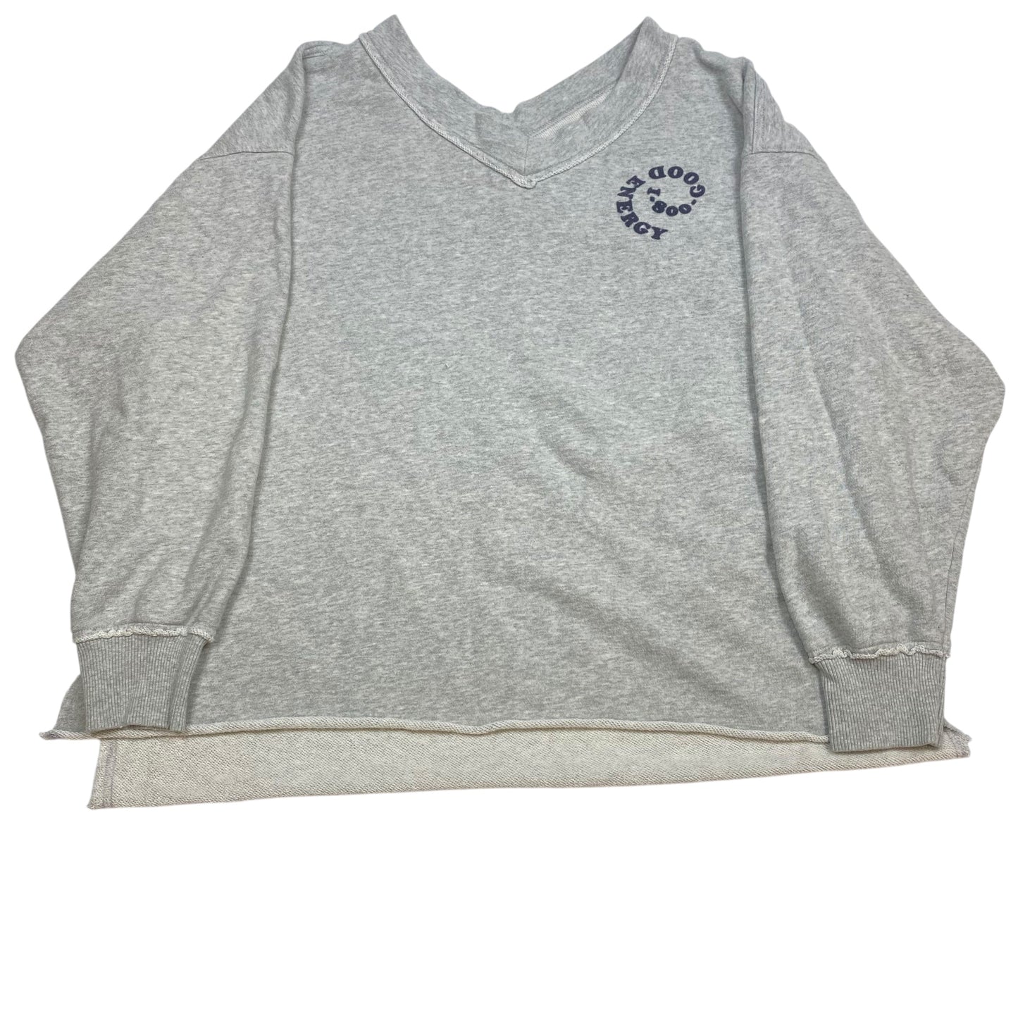 Sweatshirt Crewneck By Aerie In Grey, Size: L