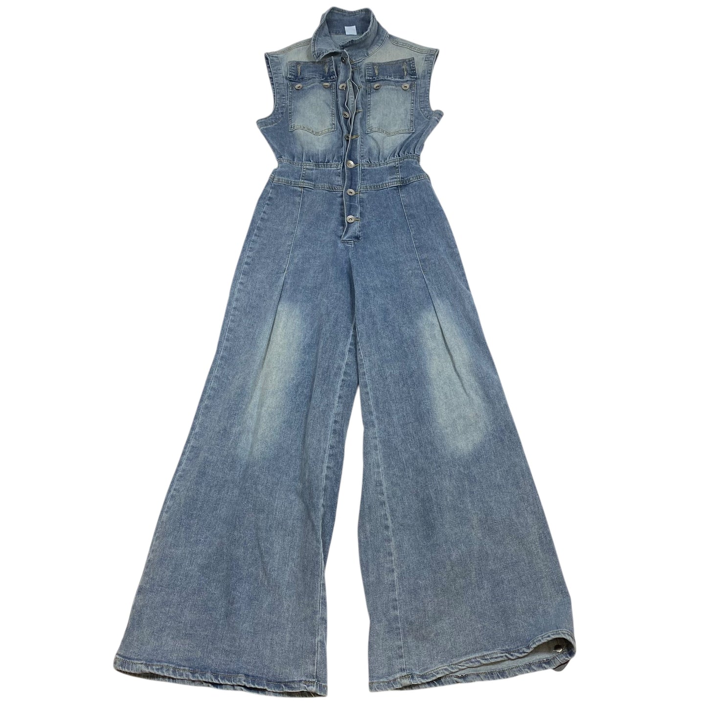 Jumpsuit By Clothes Mentor In Blue Denim, Size: S