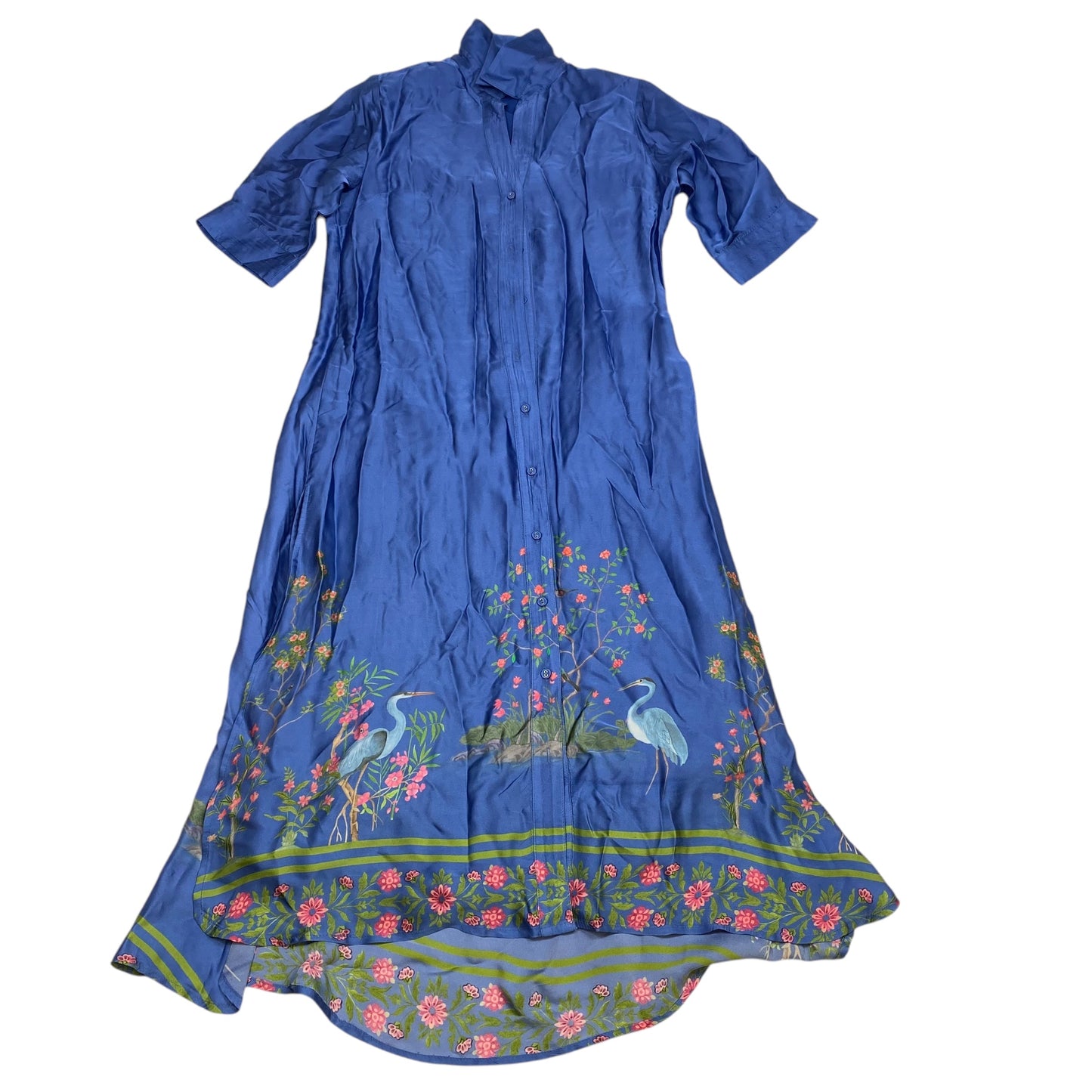 Dress Casual Midi By Beau & Ro In Blue, Size: Xs