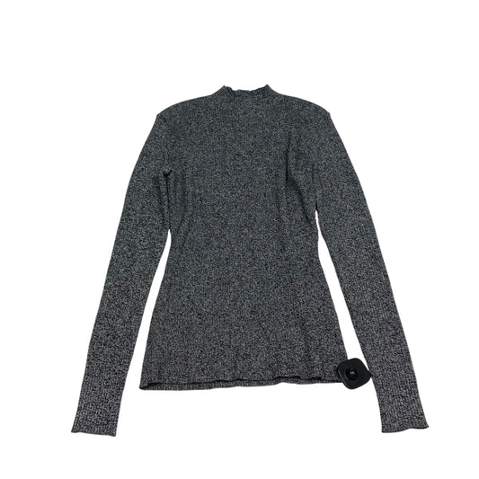 Top Long Sleeve By H&m In Grey, Size: M