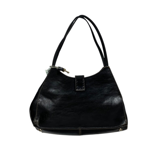 Handbag Leather By Fossil, Size: Medium