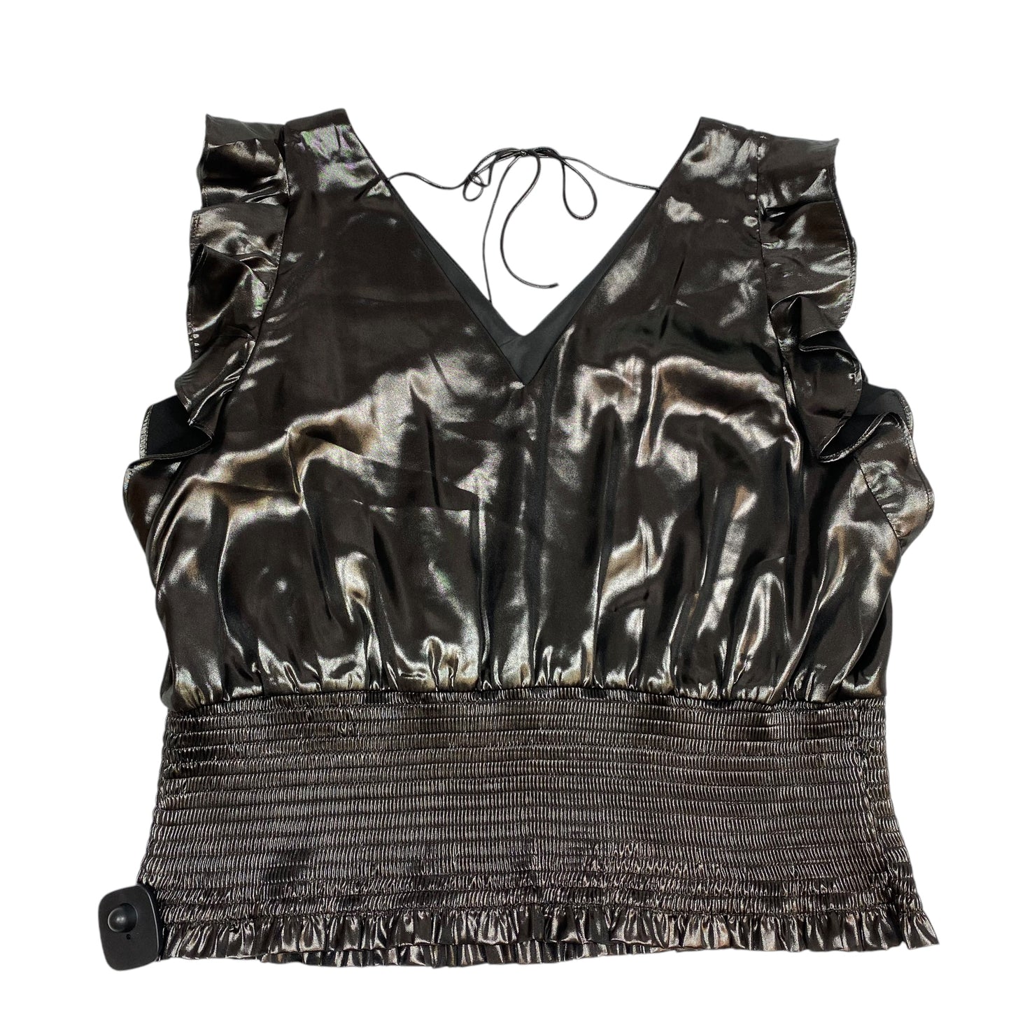 Top Sleeveless By Nine West Apparel In Grey, Size: Xxl