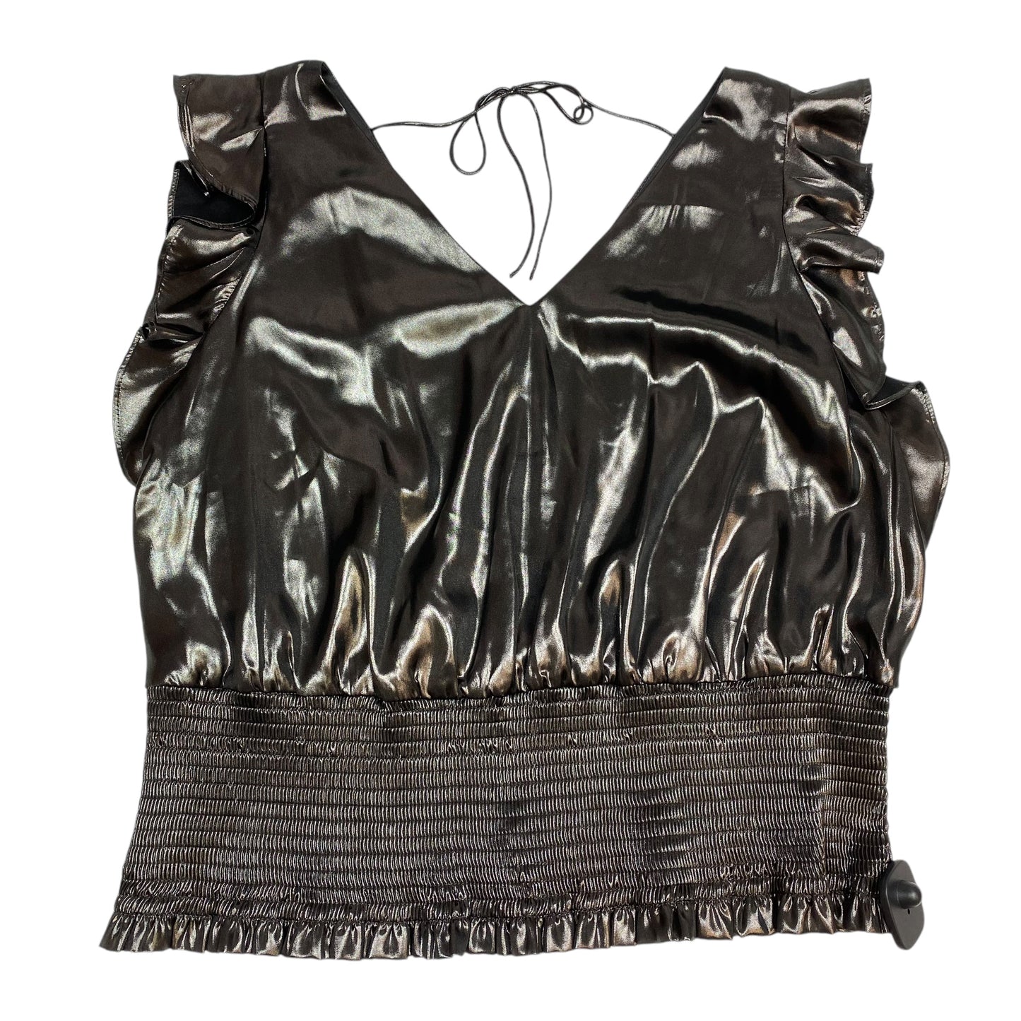 Top Sleeveless By Nine West Apparel In Grey, Size: Xxl