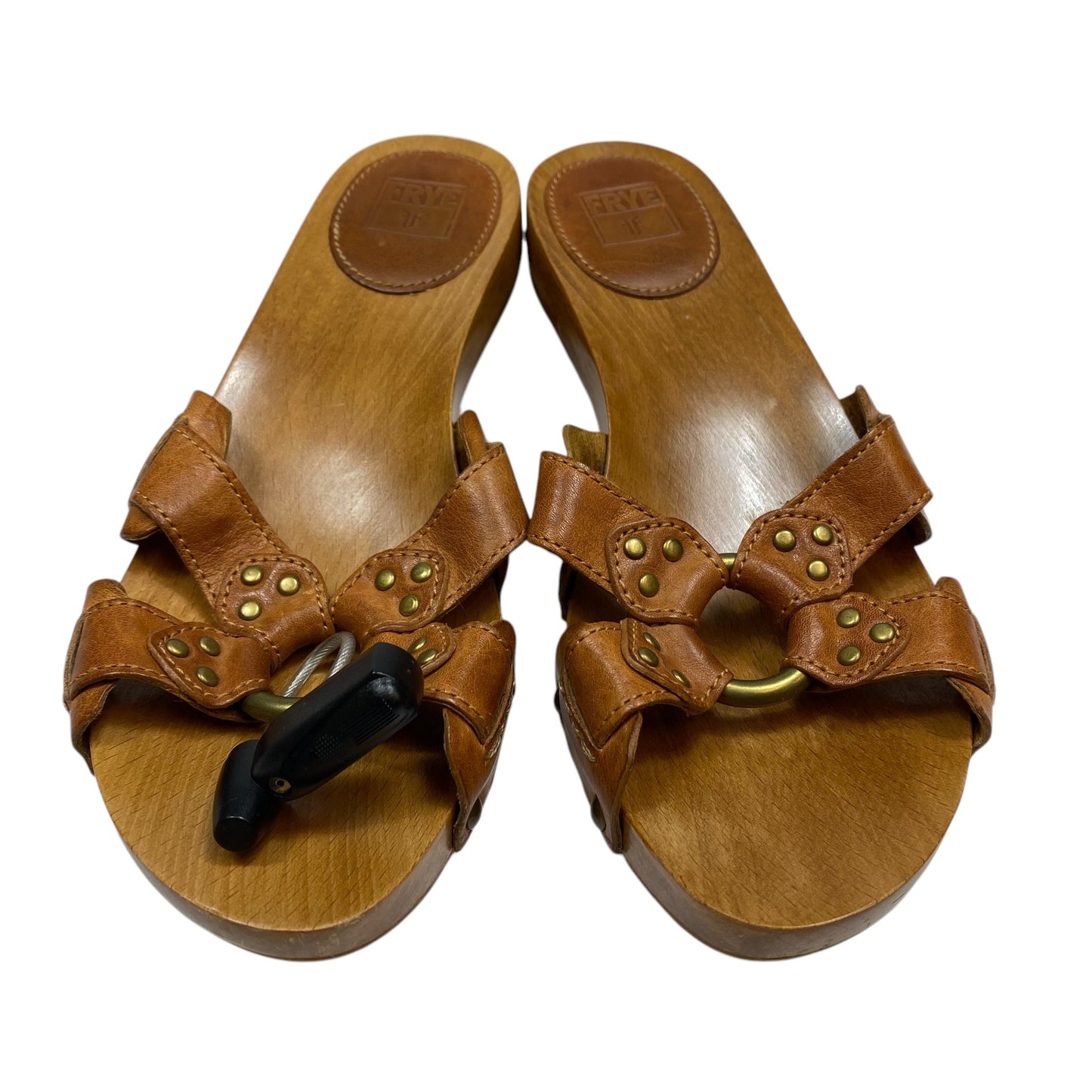 Sandals Designer By Frye In Brown, Size: 7.5